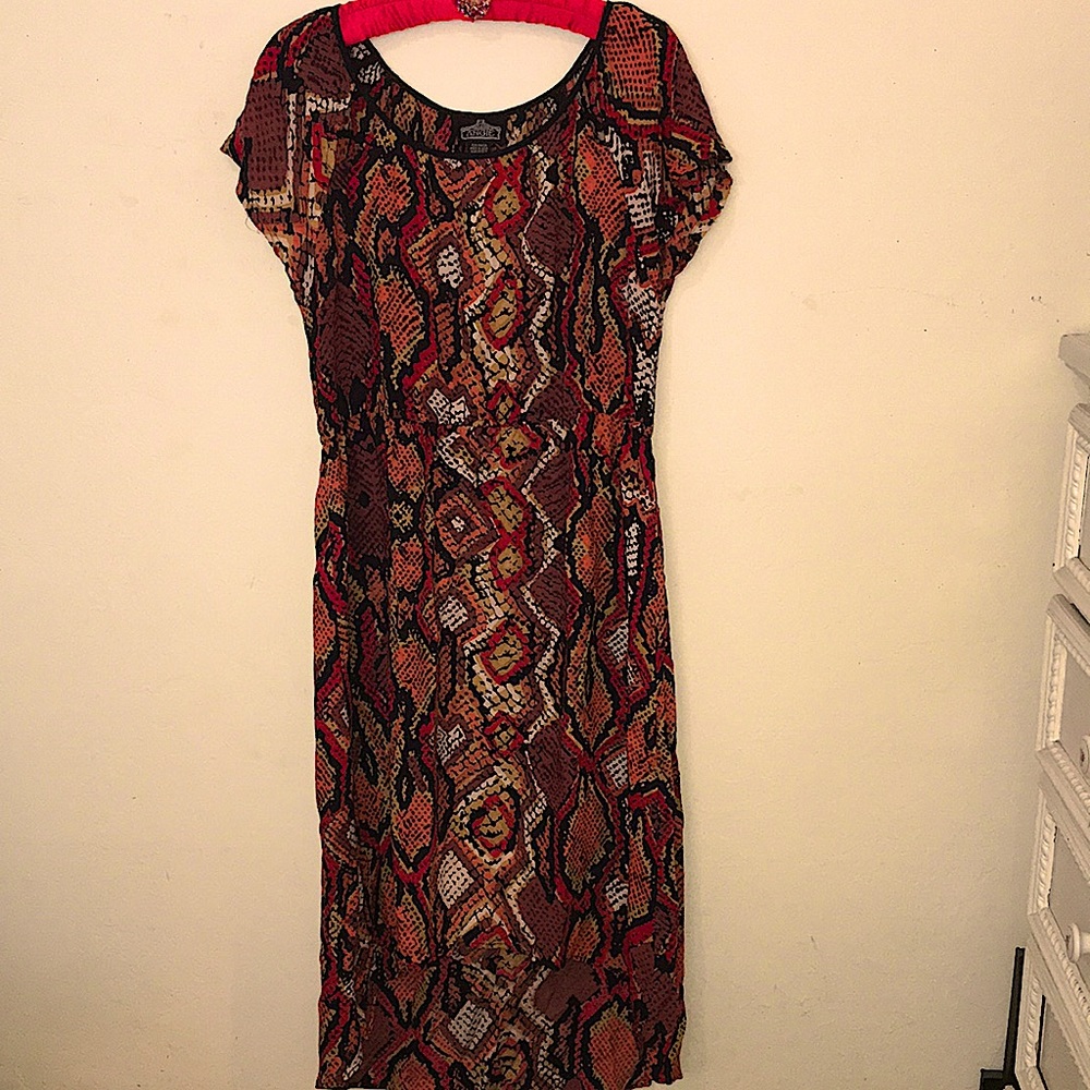 VINTAGE ANGIE SIZE L DRESS-high/low style